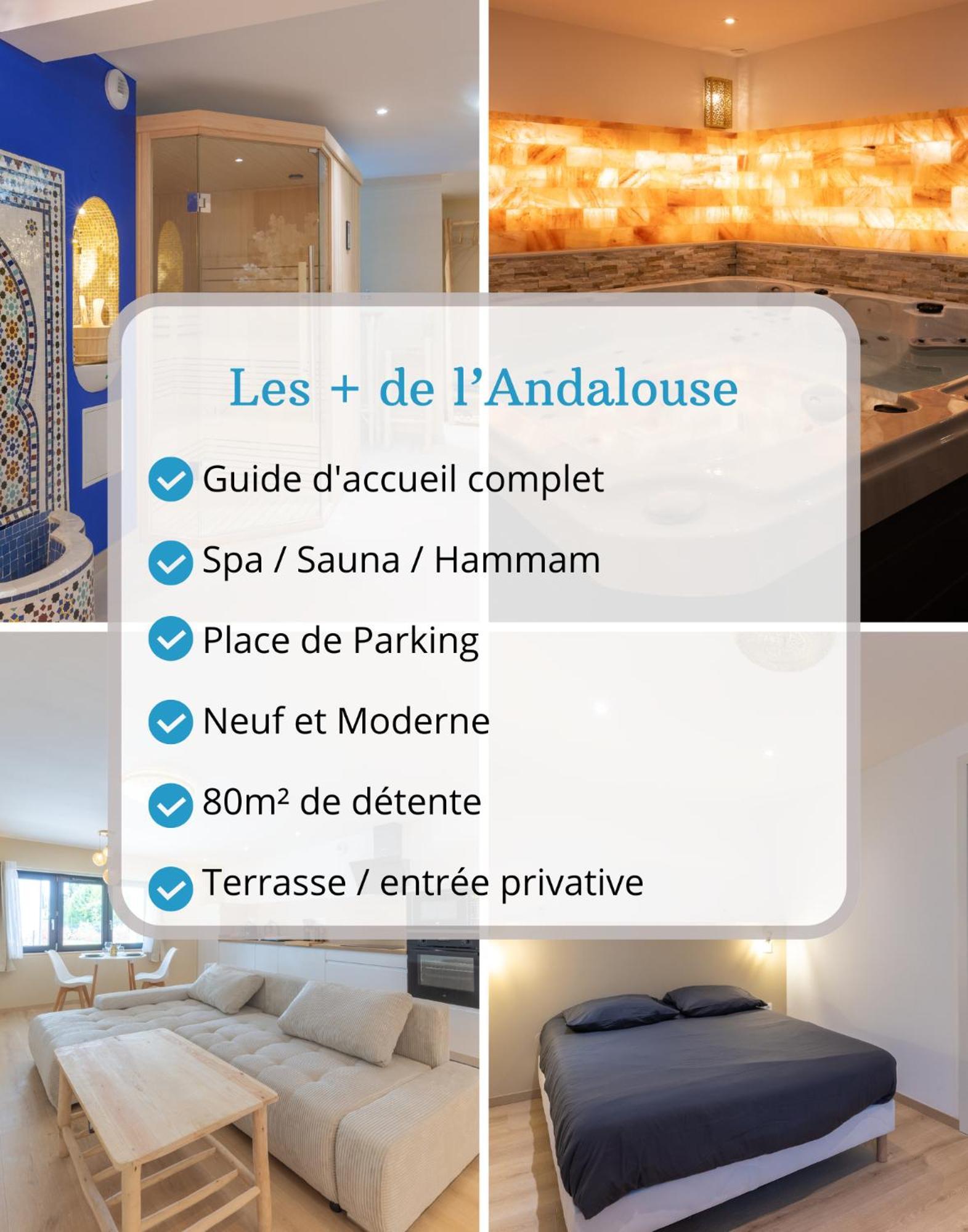 L'Andalouse & Spa Privatif - Strasbourg Mittel 米特豪斯博恩 外观 照片